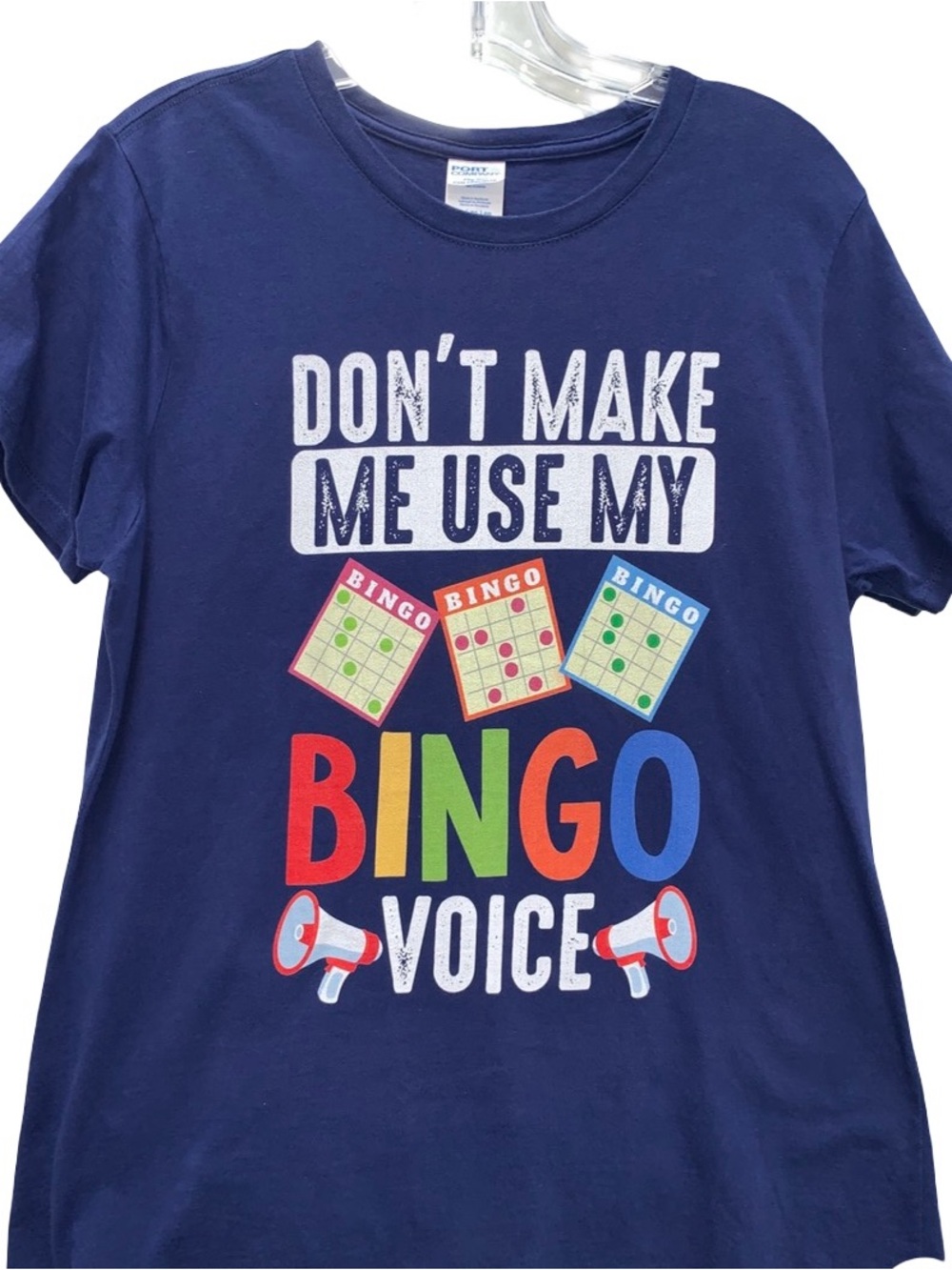 Don’t Make Me Use My Bingo Voice T-Shirt Size XL